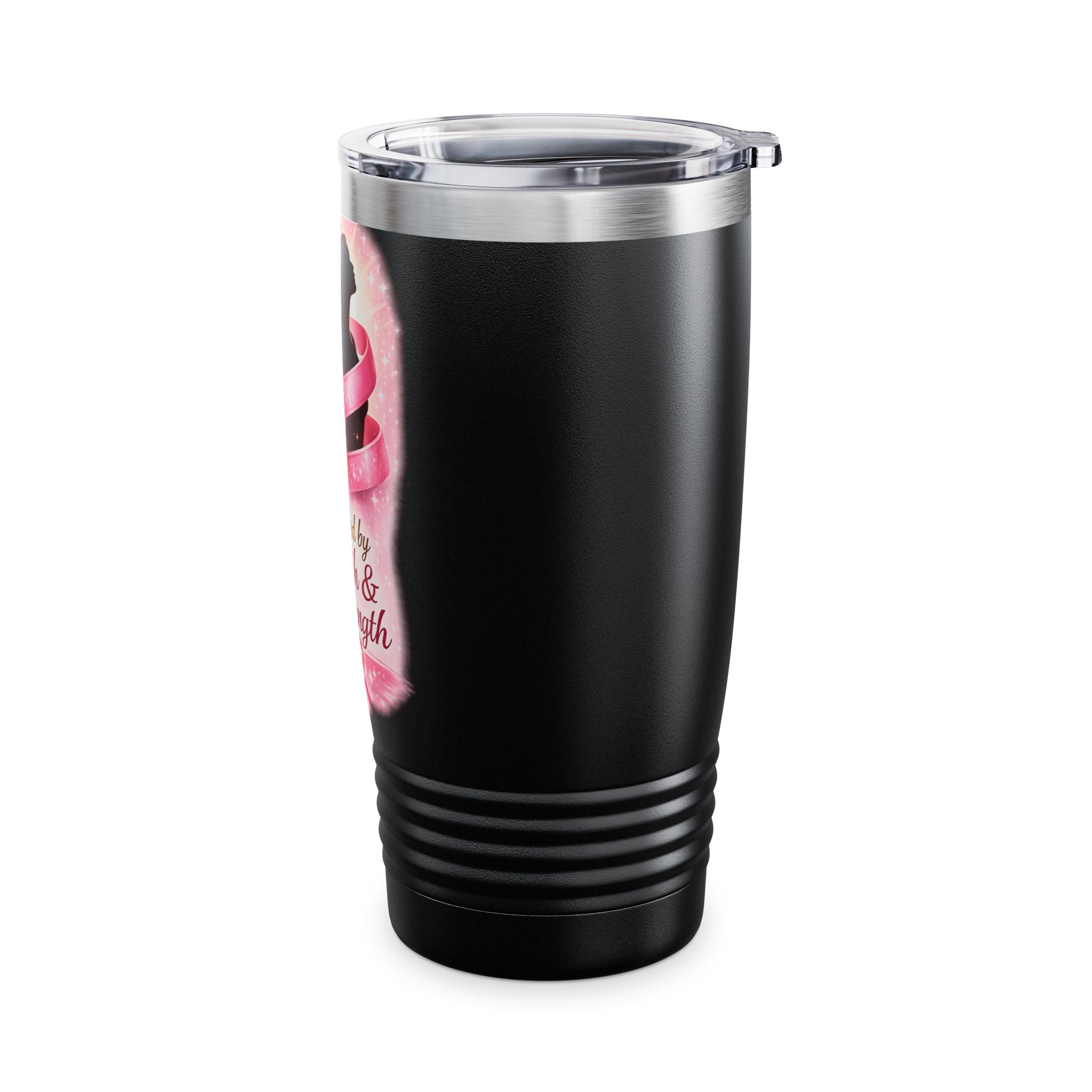 Breast Cancer Awareness 20oz Tumbler — “Fueled by Faith & Strength”