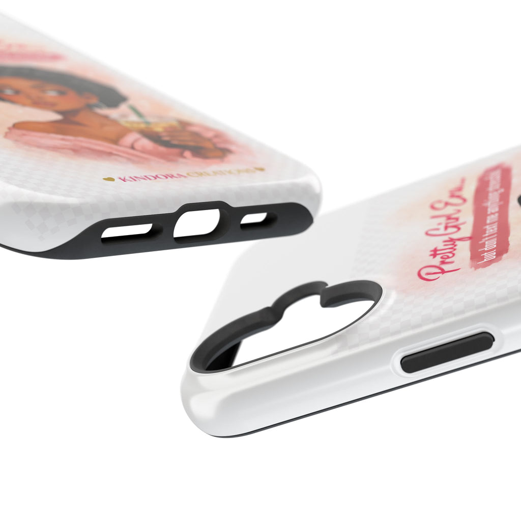Phone Case — "Pretty Girl Era" Magnetic Impact-Resistant Case (Coffee & Bonnet Design)