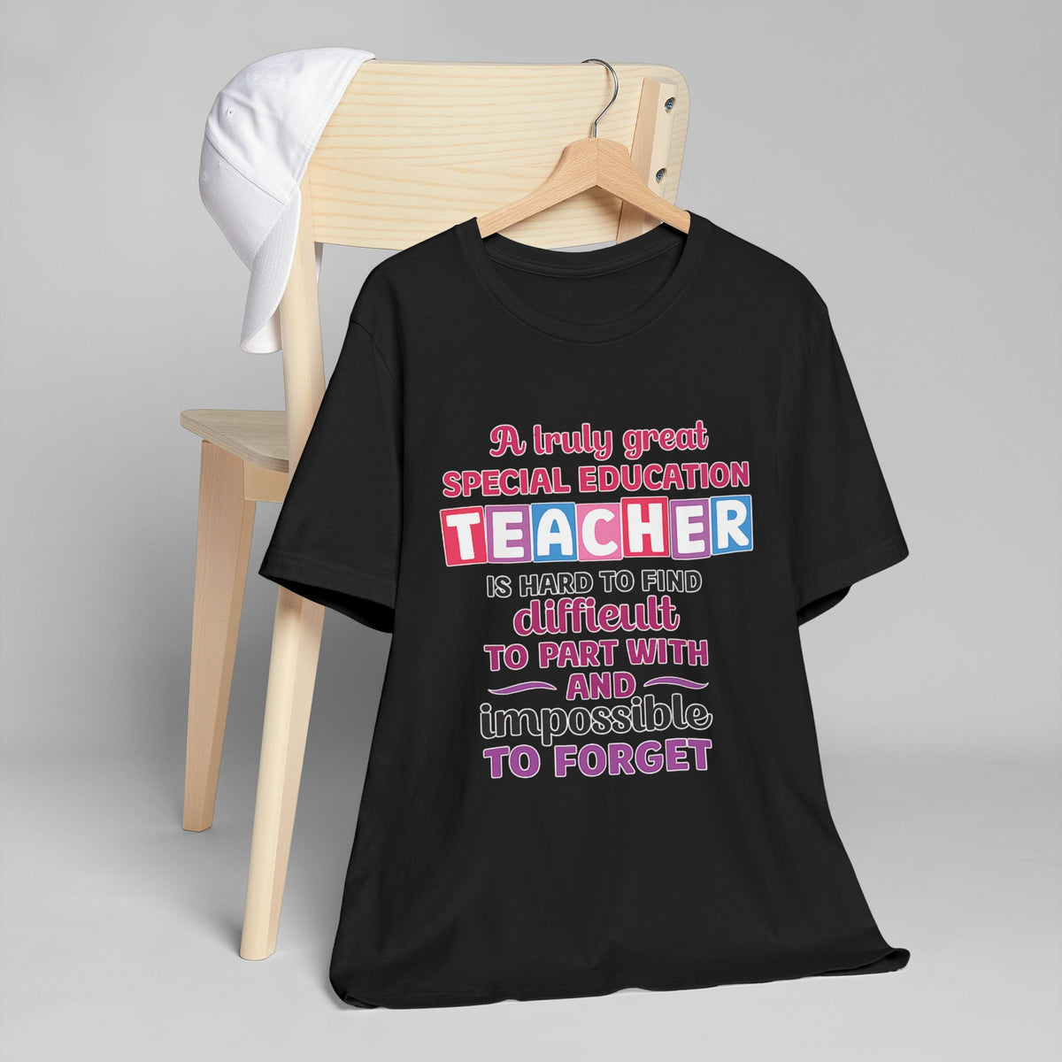 Special Education Teacher T-Shirt – "A Truly Great Special Education Teacher" with Isaiah 54:13 Back
