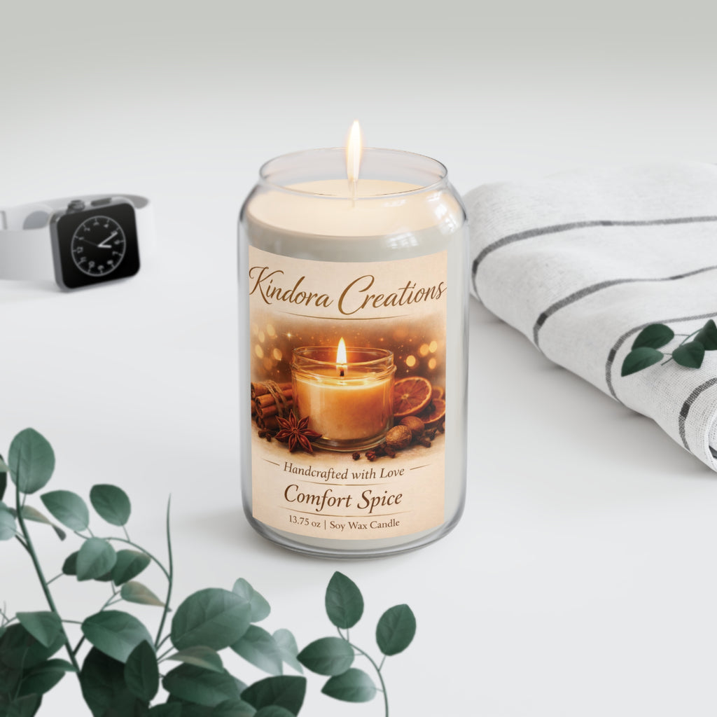 Comfort Spice Soy Candle — 13.75 oz Scented Jar (Handcrafted with Love)