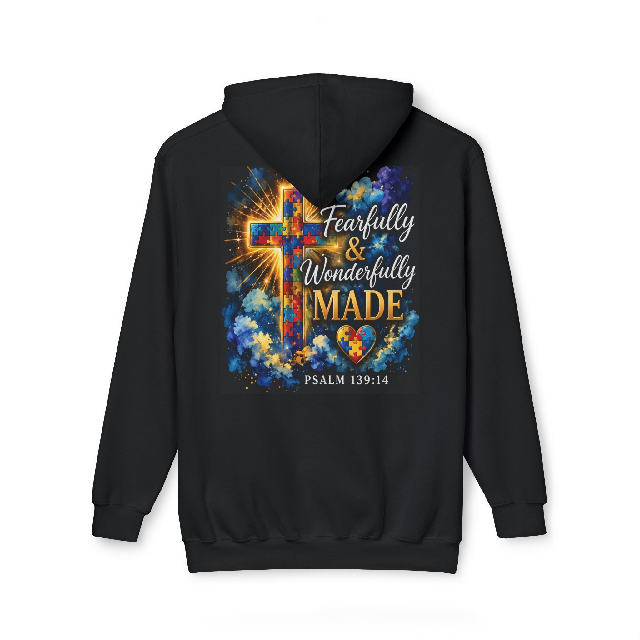 Blessed Christian Hoodie — "Fearfully & Wonderfully Made" Psalm 139:14 Pullover