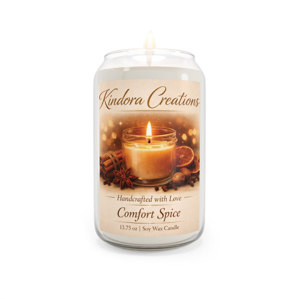 Comfort Spice Soy Candle — 13.75 oz Scented Jar (Handcrafted with Love)