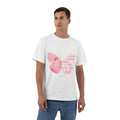Inspirational Christian T-Shirt — "God Is With Her; She Will Not Fall" (Pink Butterfly)