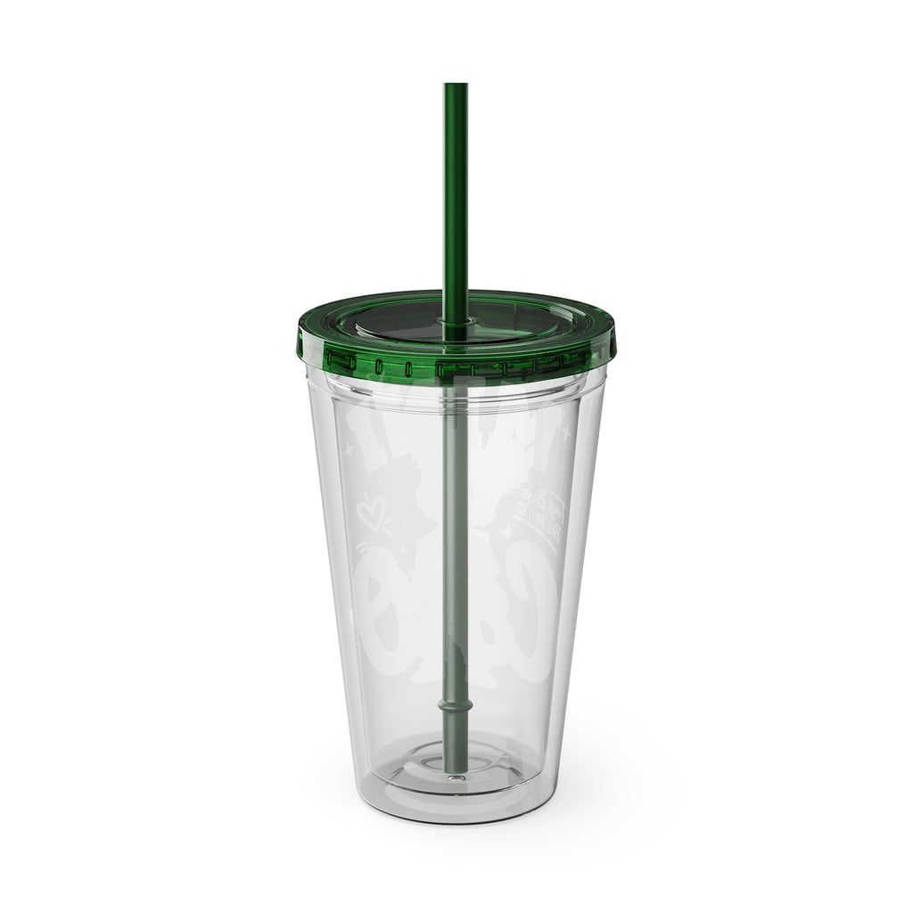 Mini CEO 16oz Tumbler with Straw – Cute Pink Boss Baby Drink Cup