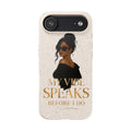 Biodegradable Phone Case — 'My Vibe Speaks Before I Do' Stylish Eco-Friendly Phone Cover