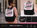 Silent Moves Loud Results Backpack for Women – Stylish Motivational  Bag