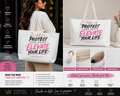 Protect Your Peace Elevate Your Life Tote Bag – Inspirational Everyday Bag for Women