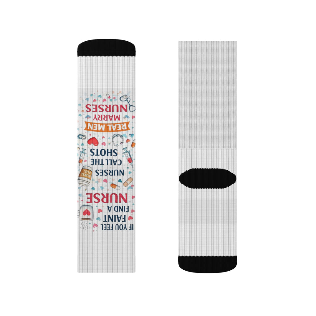 Nurse Appreciation Typography Socks | Sublimation Socks