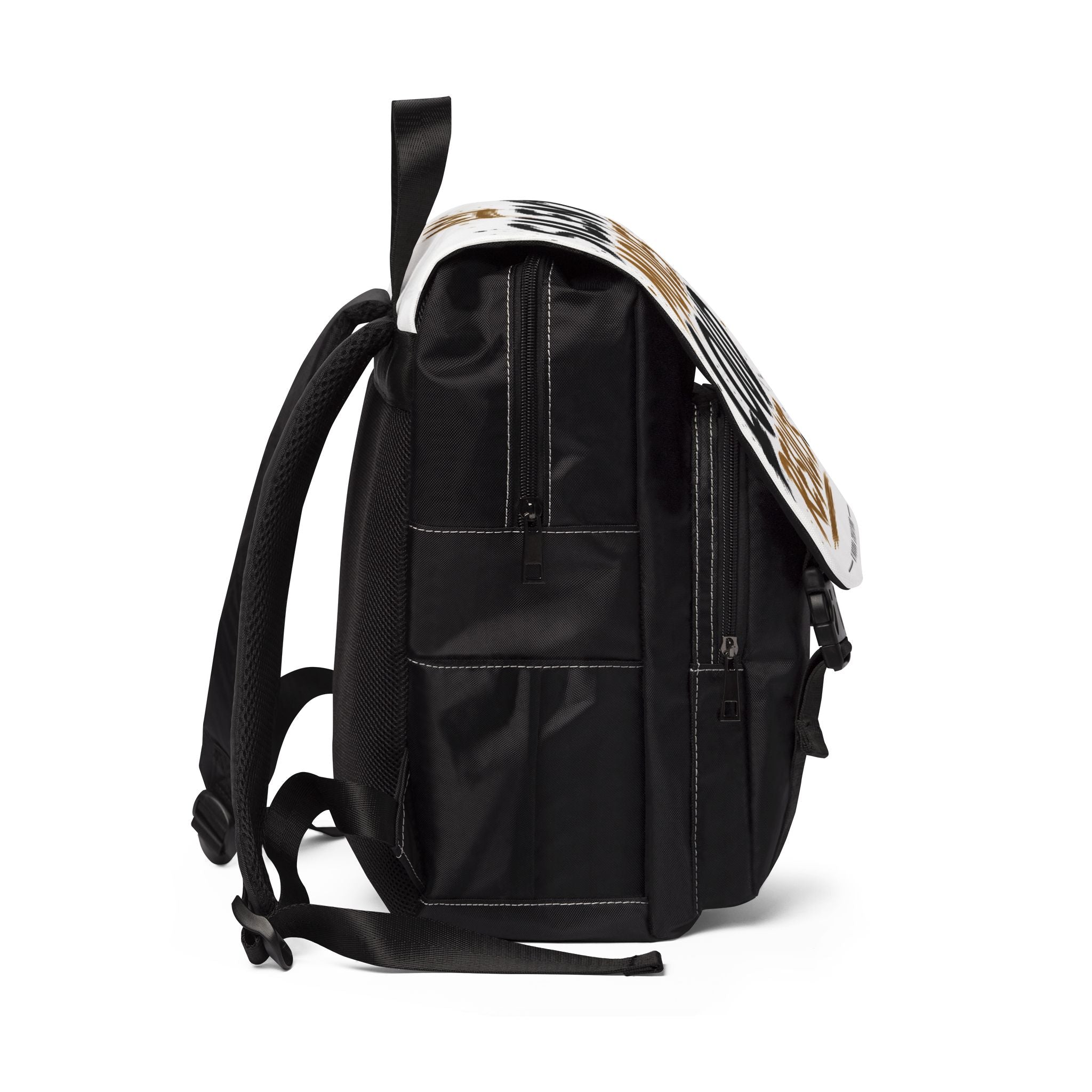 Silent Moves Loud Results Backpack – Motivational Streetwear Laptop Bag for Men
