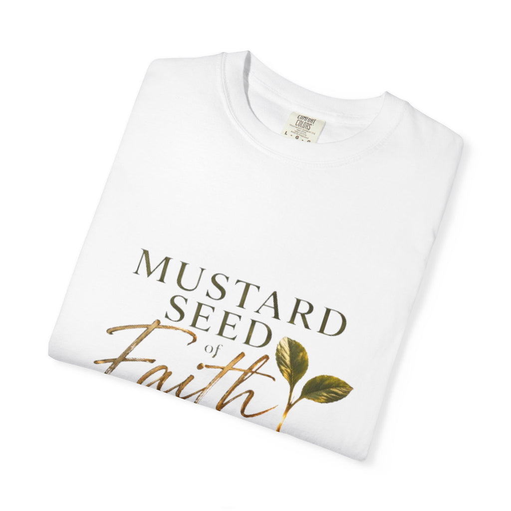 Mustard Seed of Faith T-Shirt — Inspirational Christian Scripture Tee (Matthew 17:20)
