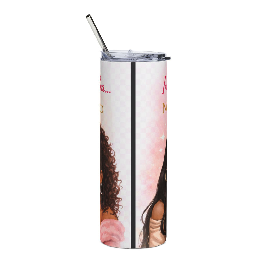 20oz Stainless Tumbler — "In Our Pretty Girl Crew No New Friends" Floral Girls Design
