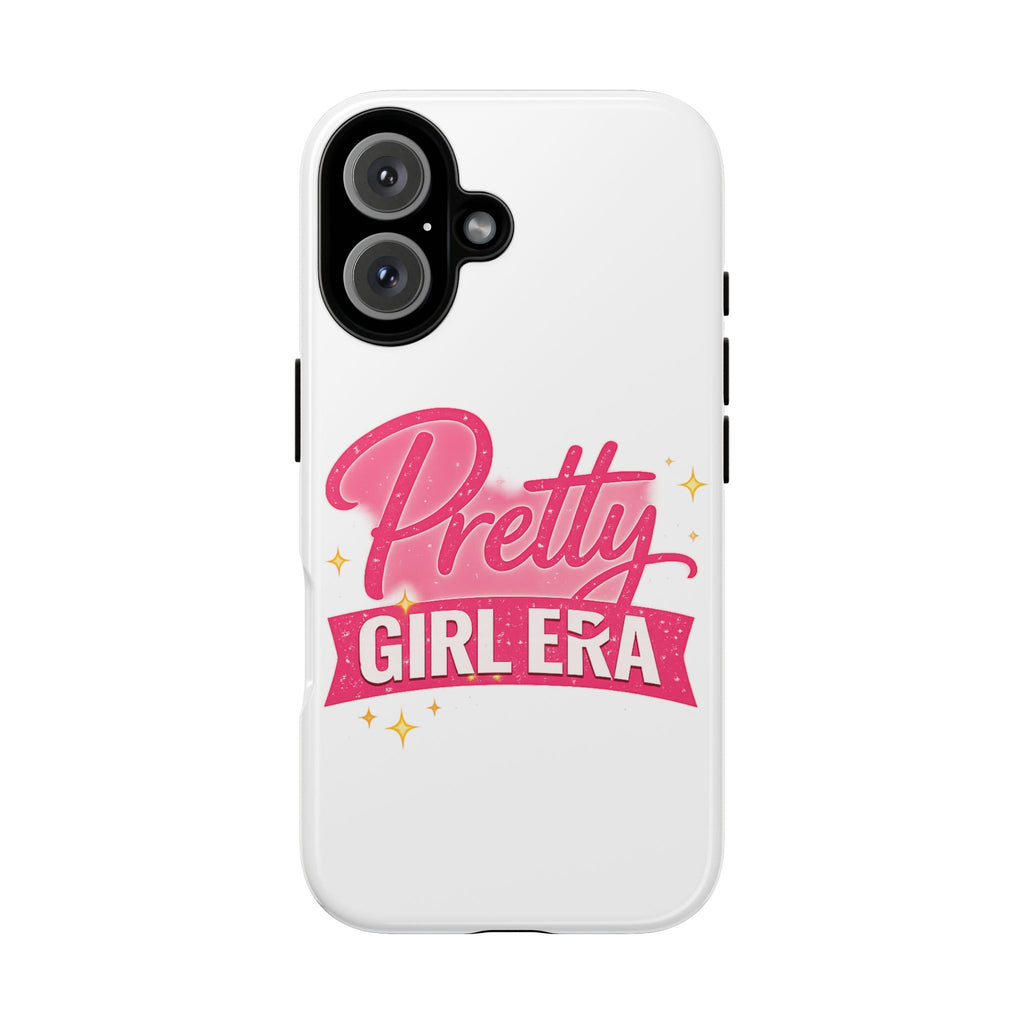 Phone Case — "Pretty Girl Era" Pink Glitter Graphic Tough Case