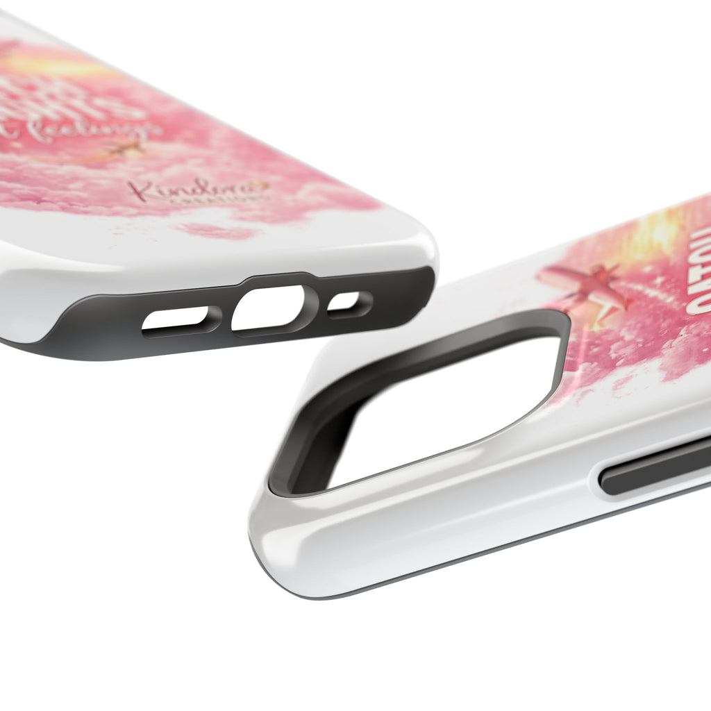 iPhone Case — "Catch Flights Not Feelings" Magnetic Impact-Resistant Travel Phone Case