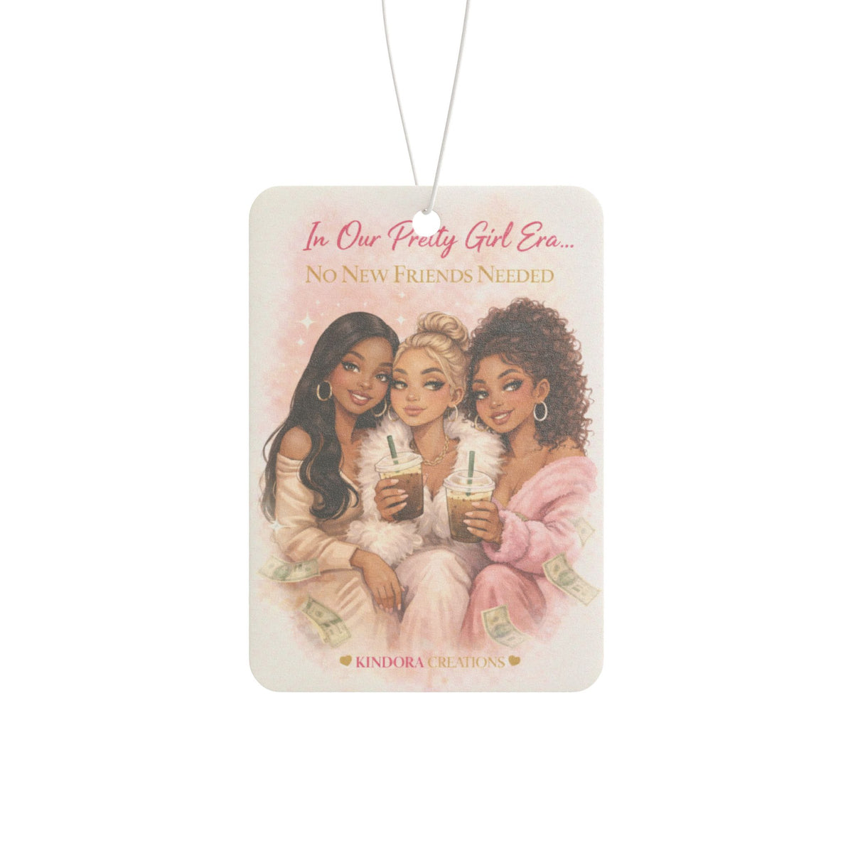 Car Air Freshener — 'Be One Pretty Girl' Trio Scented Ornament (Girl Squad, Self-Love Gift)