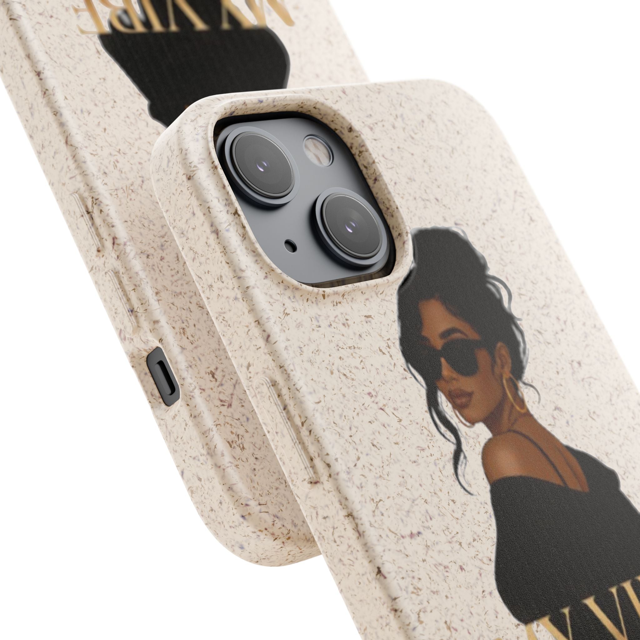Biodegradable Phone Case — 'My Vibe Speaks Before I Do' Stylish Eco-Friendly Phone Cover