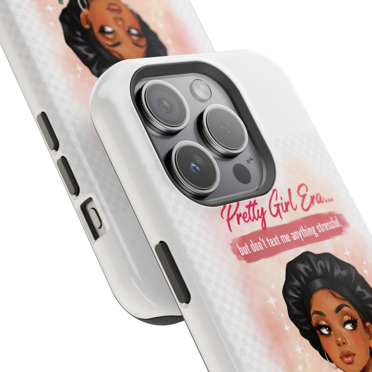 Phone Case — "Pretty Girl Era" Magnetic Impact-Resistant Case (Coffee & Bonnet Design)