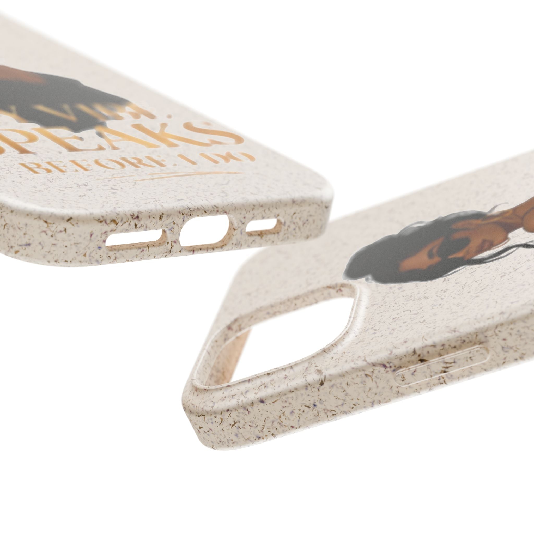 Biodegradable Phone Case — 'My Vibe Speaks Before I Do' Stylish Eco-Friendly Phone Cover