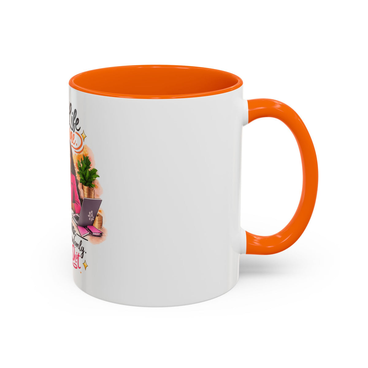 Create the Life You Imagine Coffee Mug — "Warning: May Start Randomly Designing Shit"