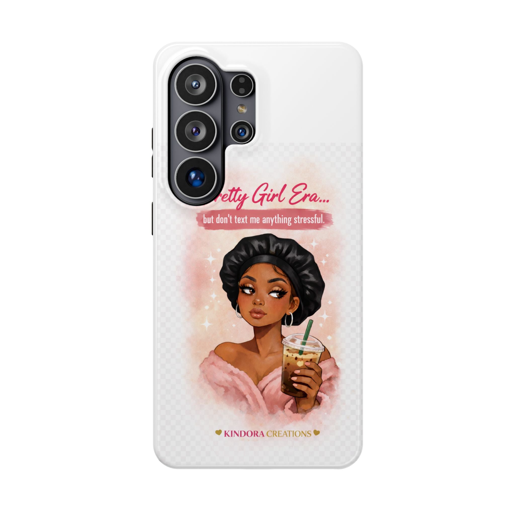 Phone Case — "Pretty Girl Era" Magnetic Impact-Resistant Case (Coffee & Bonnet Design)