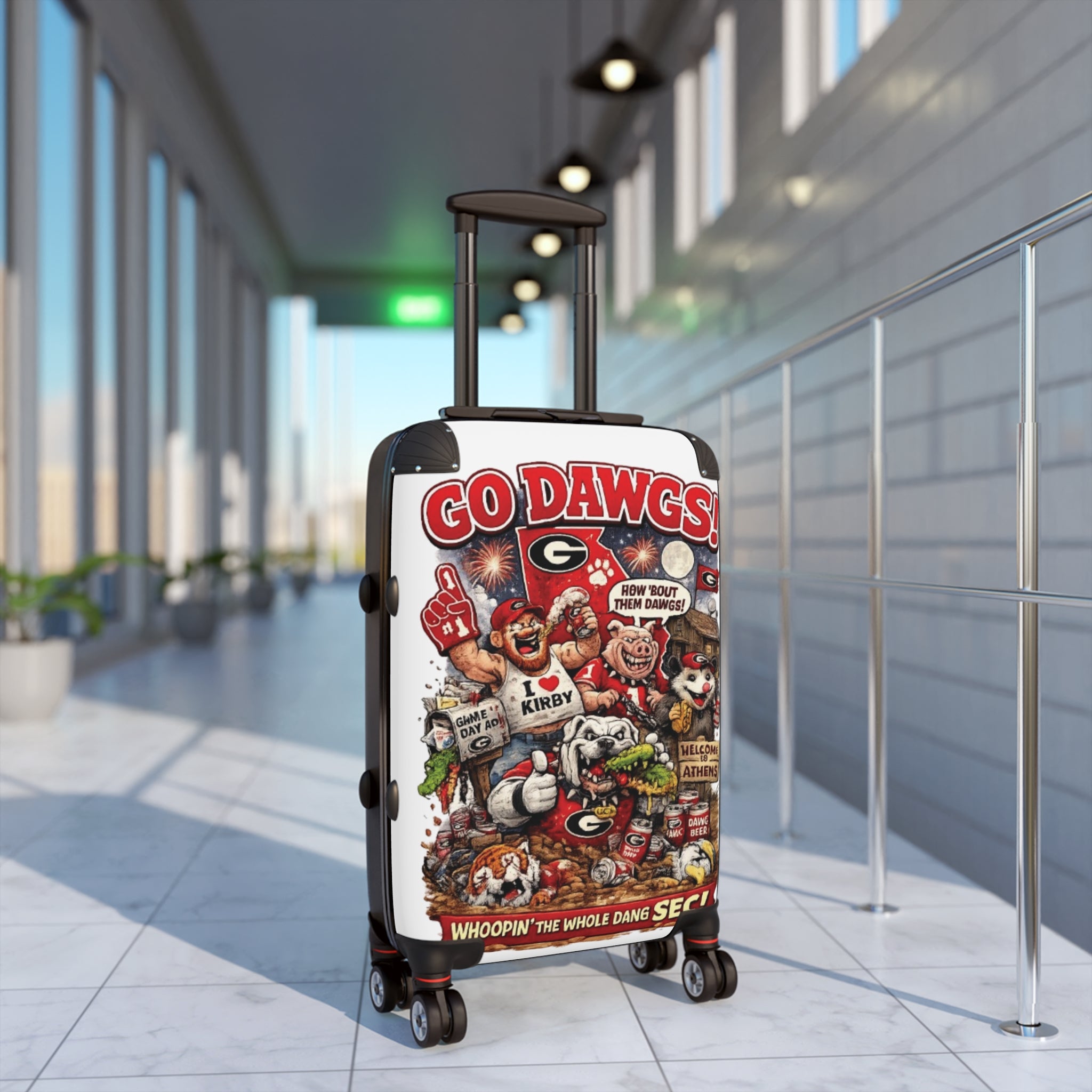 Go Dawgs! Team Mascot Suitcase — Georgia Bulldogs Travel Luggage