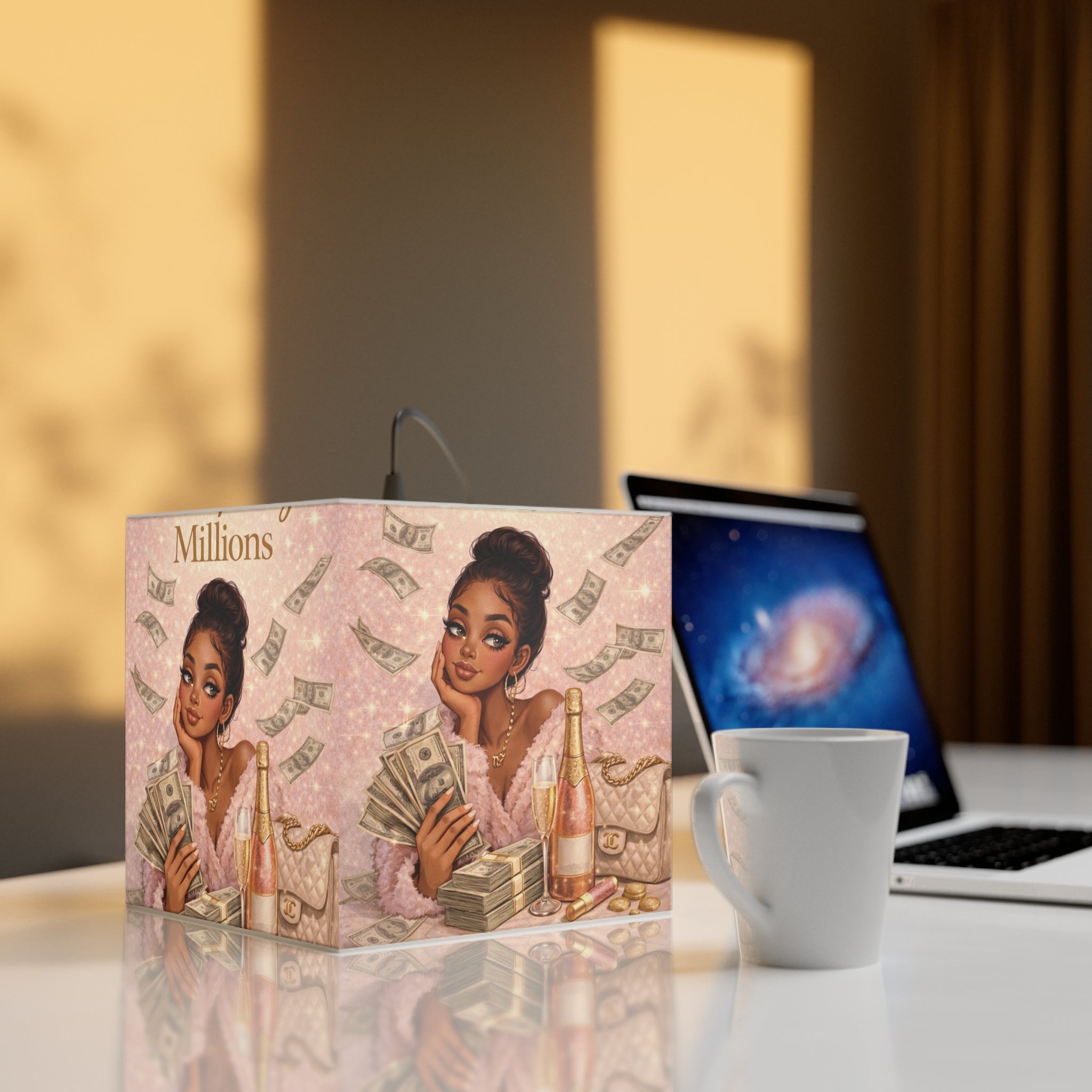 Manifesting Millions Light Cube Lamp