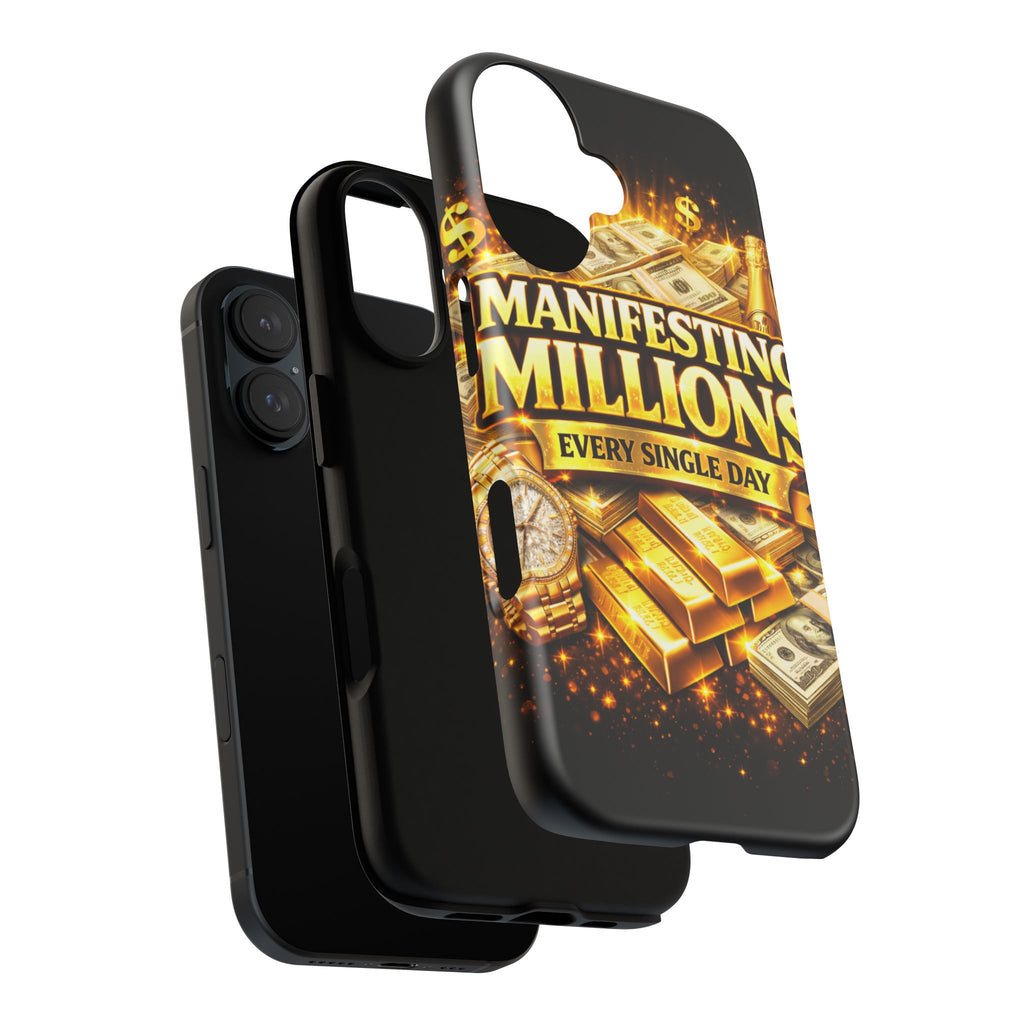 Phone Case - "Manifesting Millions Every Single Day" Motivational Money Design