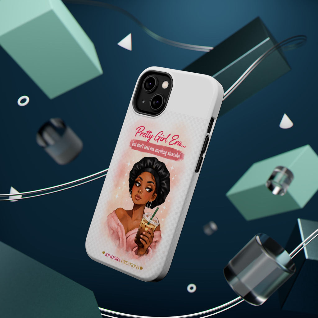 Phone Case — "Pretty Girl Era" Magnetic Impact-Resistant Case (Coffee & Bonnet Design)