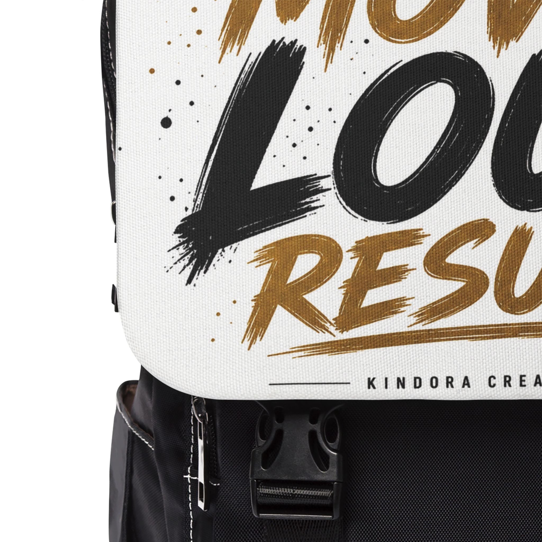 Silent Moves Loud Results Backpack – Motivational Streetwear Laptop Bag for Men