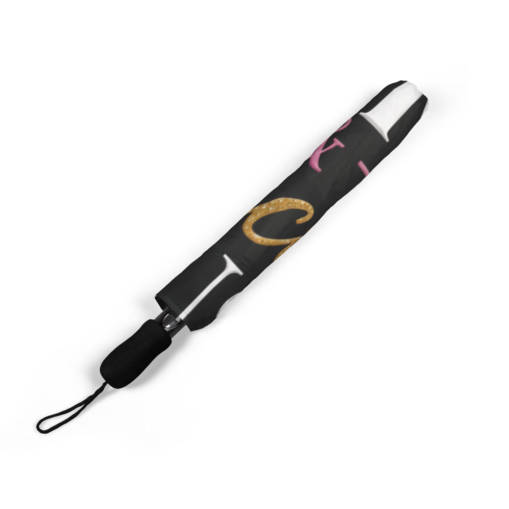 Mentally Booked & Financially Focused Umbrella – Stylish Motivational Rain Umbrella for Women