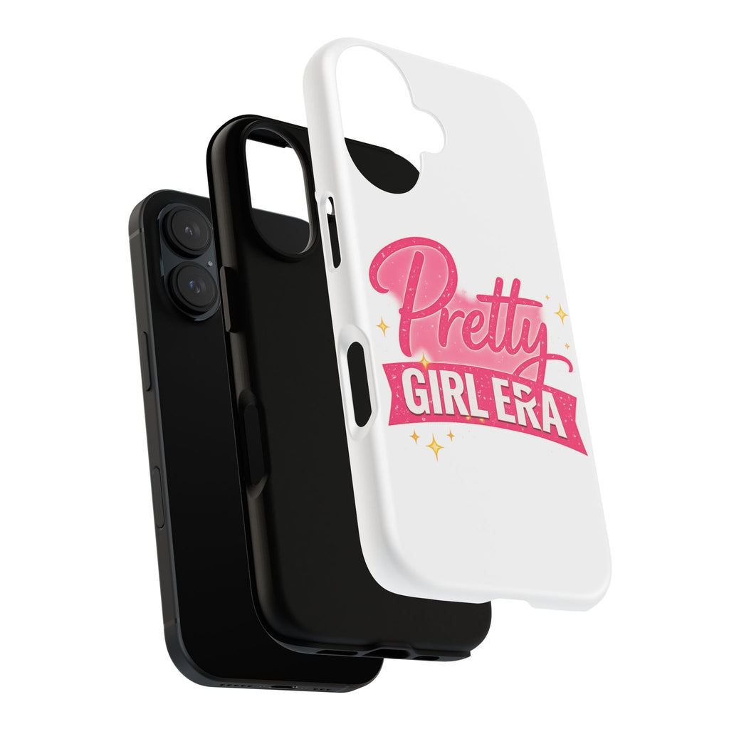 Phone Case — "Pretty Girl Era" Pink Glitter Graphic Tough Case