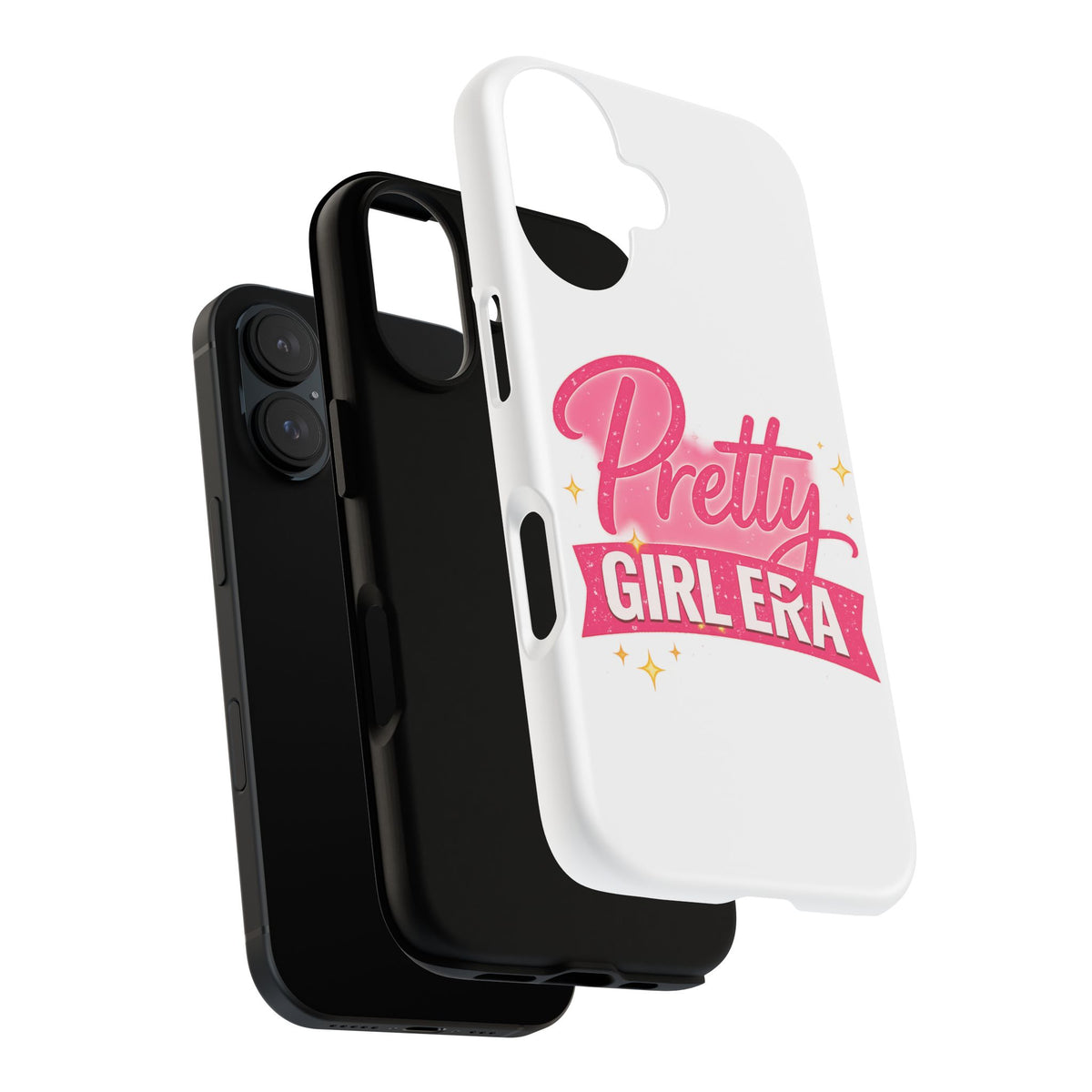 Phone Case — "Pretty Girl Era" Pink Glitter Graphic Tough Case
