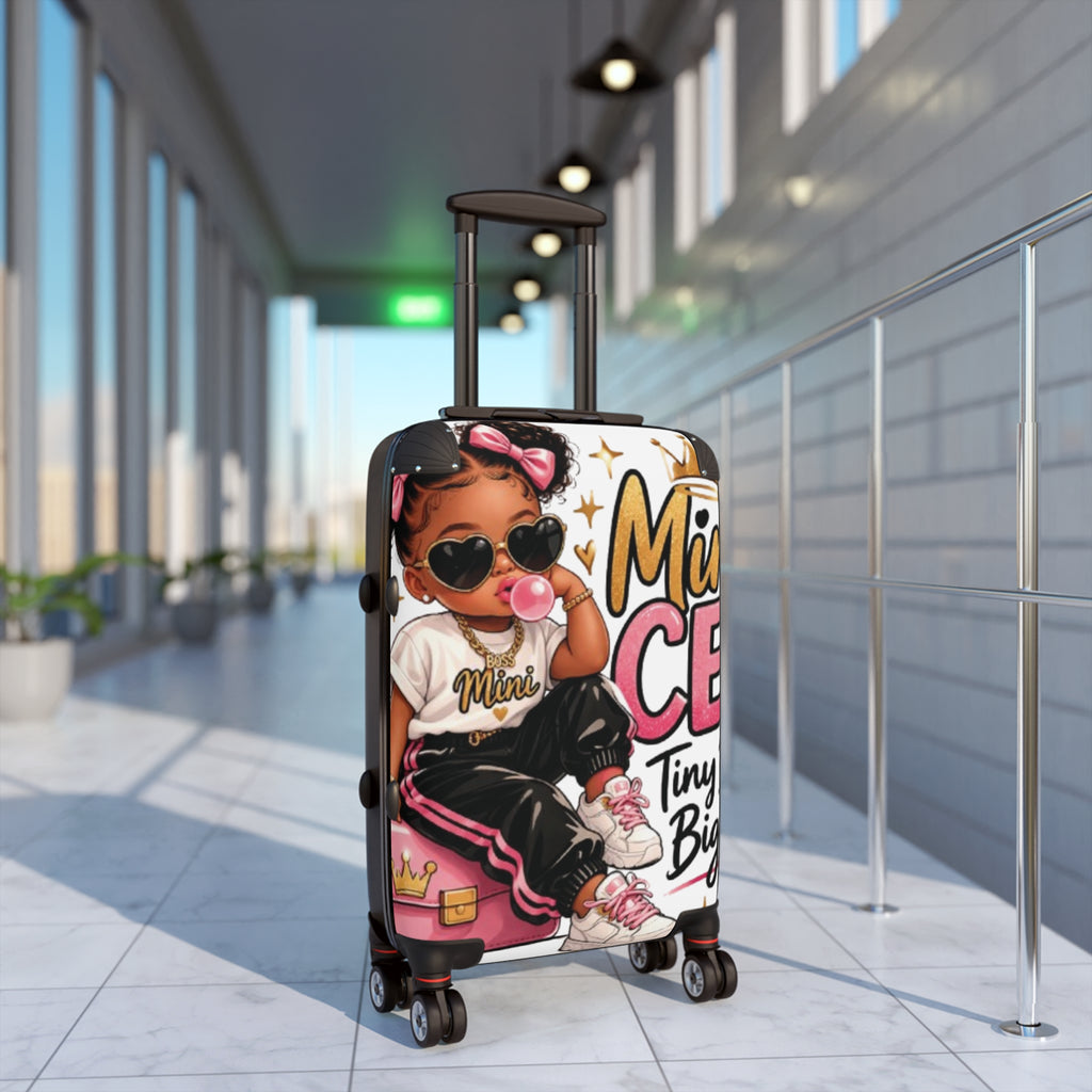 Mini CEO Kids Suitcase – 'Tiny But Big Dreams' Hard-Side Rolling Luggage