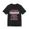 Special Education Teacher T-Shirt – "A Truly Great Special Education Teacher" with Isaiah 54:13 Back