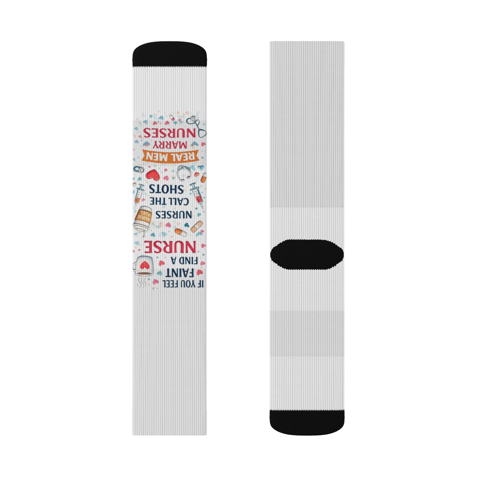 Nurse Appreciation Typography Socks | Sublimation Socks