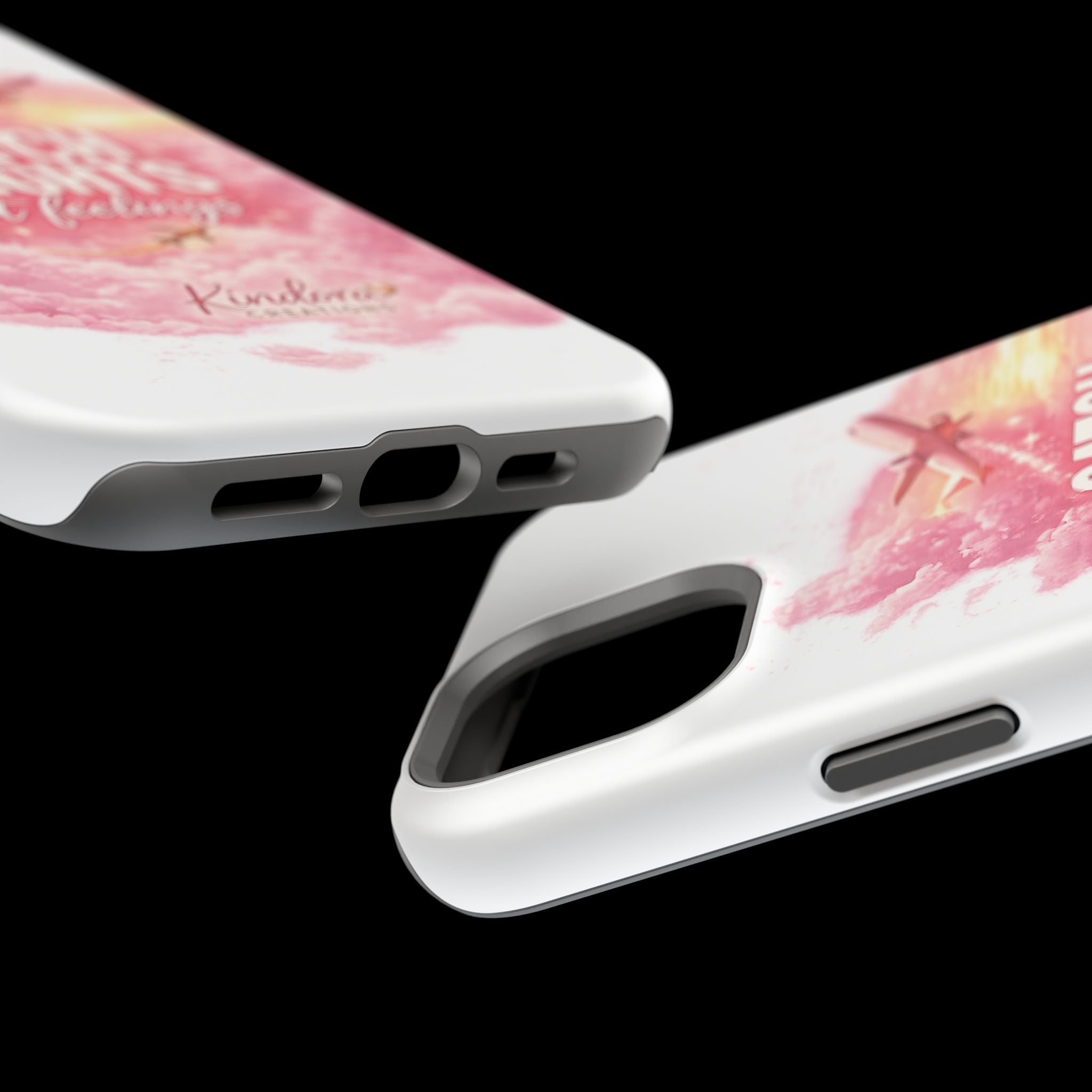 iPhone Case — "Catch Flights Not Feelings" Magnetic Impact-Resistant Travel Phone Case