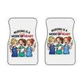Nurse Car Mats - "Nursing Is a Work of Heart" Front Floor Mat Set