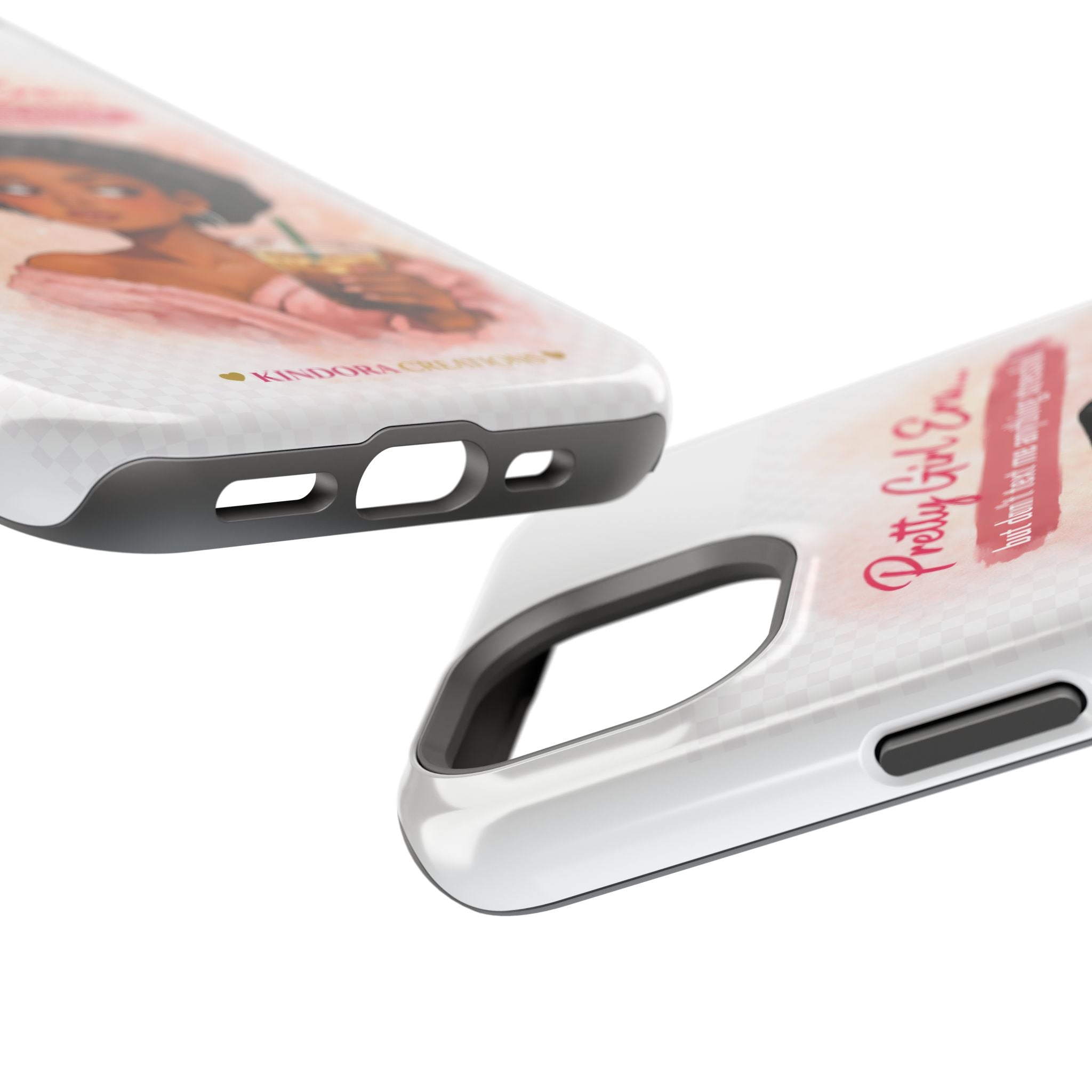 Phone Case — "Pretty Girl Era" Magnetic Impact-Resistant Case (Coffee & Bonnet Design)