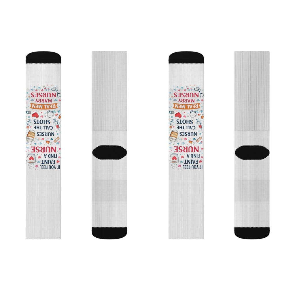 Nurse Appreciation Typography Socks | Sublimation Socks