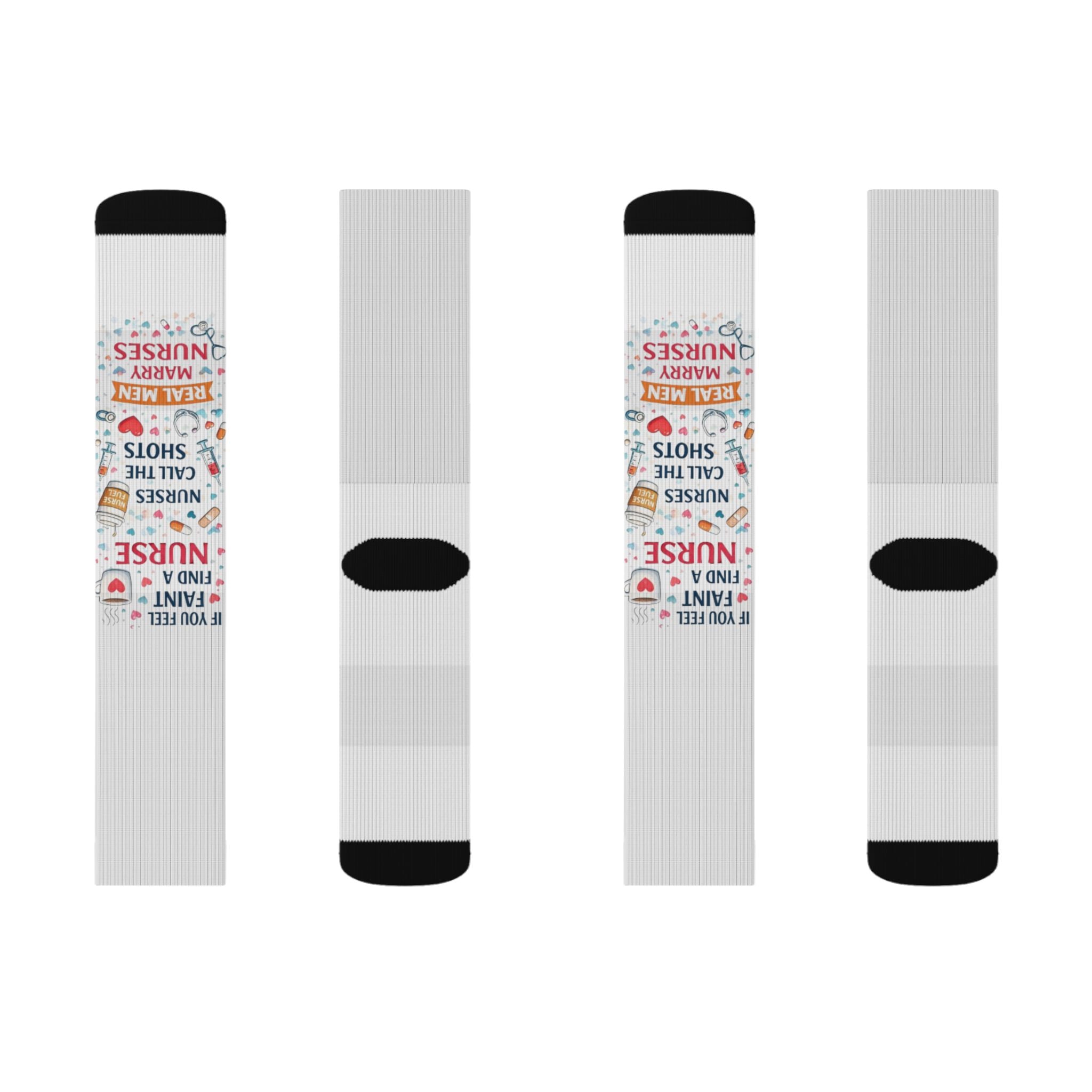 Nurse Appreciation Typography Socks | Sublimation Socks