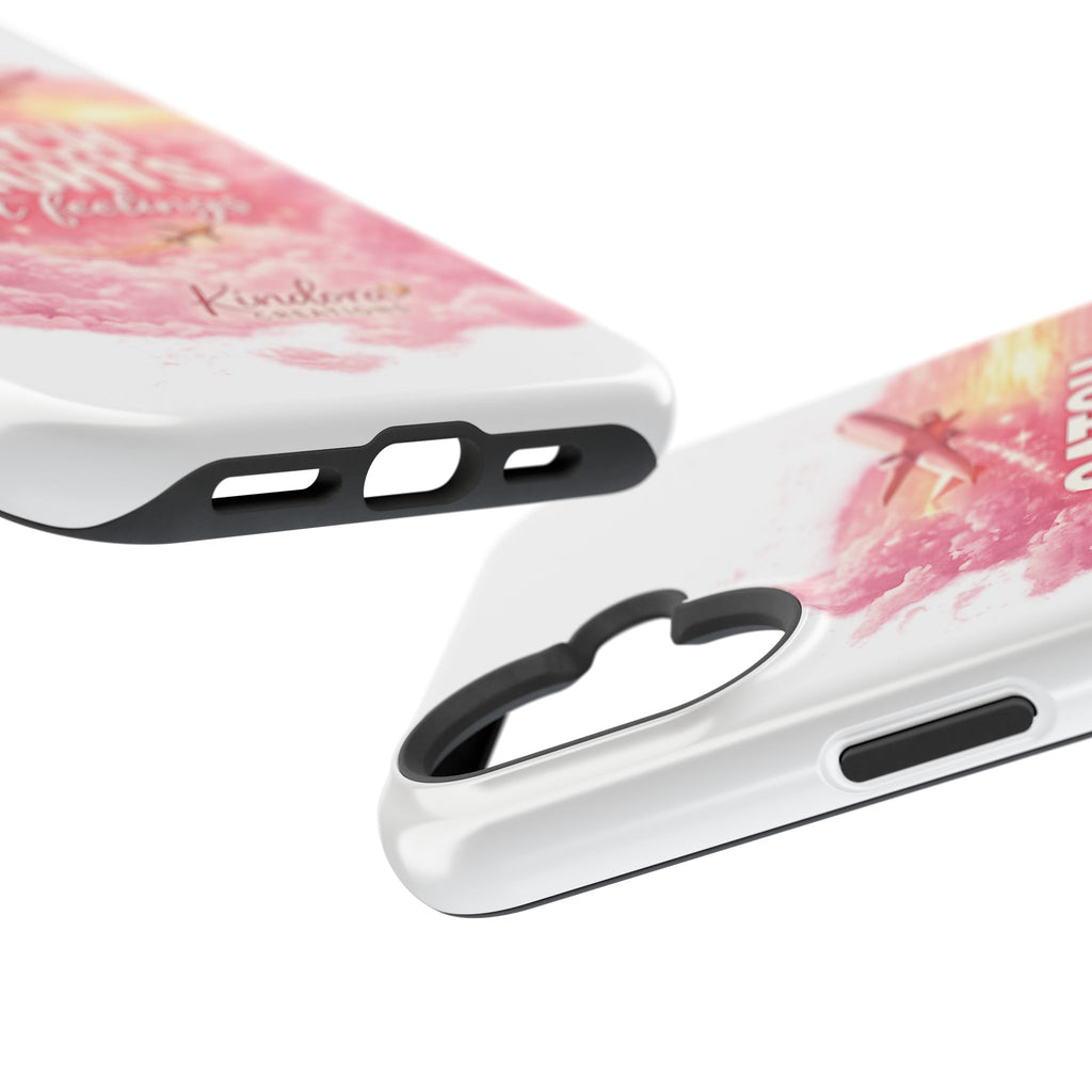 iPhone Case — "Catch Flights Not Feelings" Magnetic Impact-Resistant Travel Phone Case