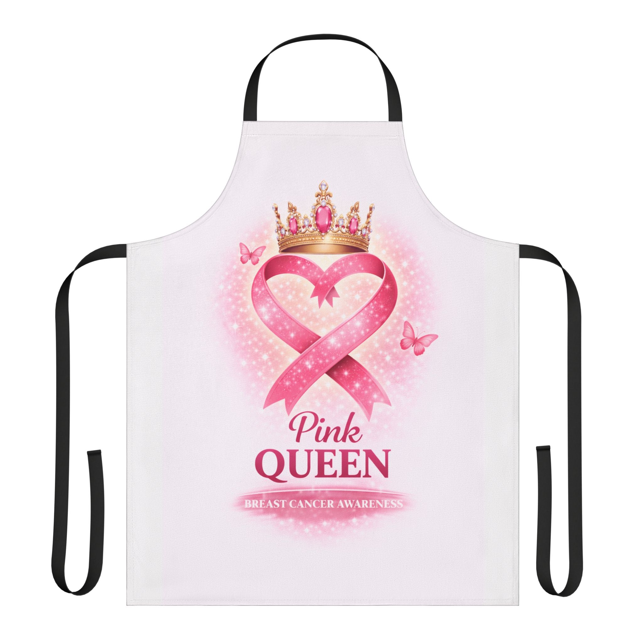 Pink Queen Apron — Breast Cancer Awareness Ribbon Chef Apron