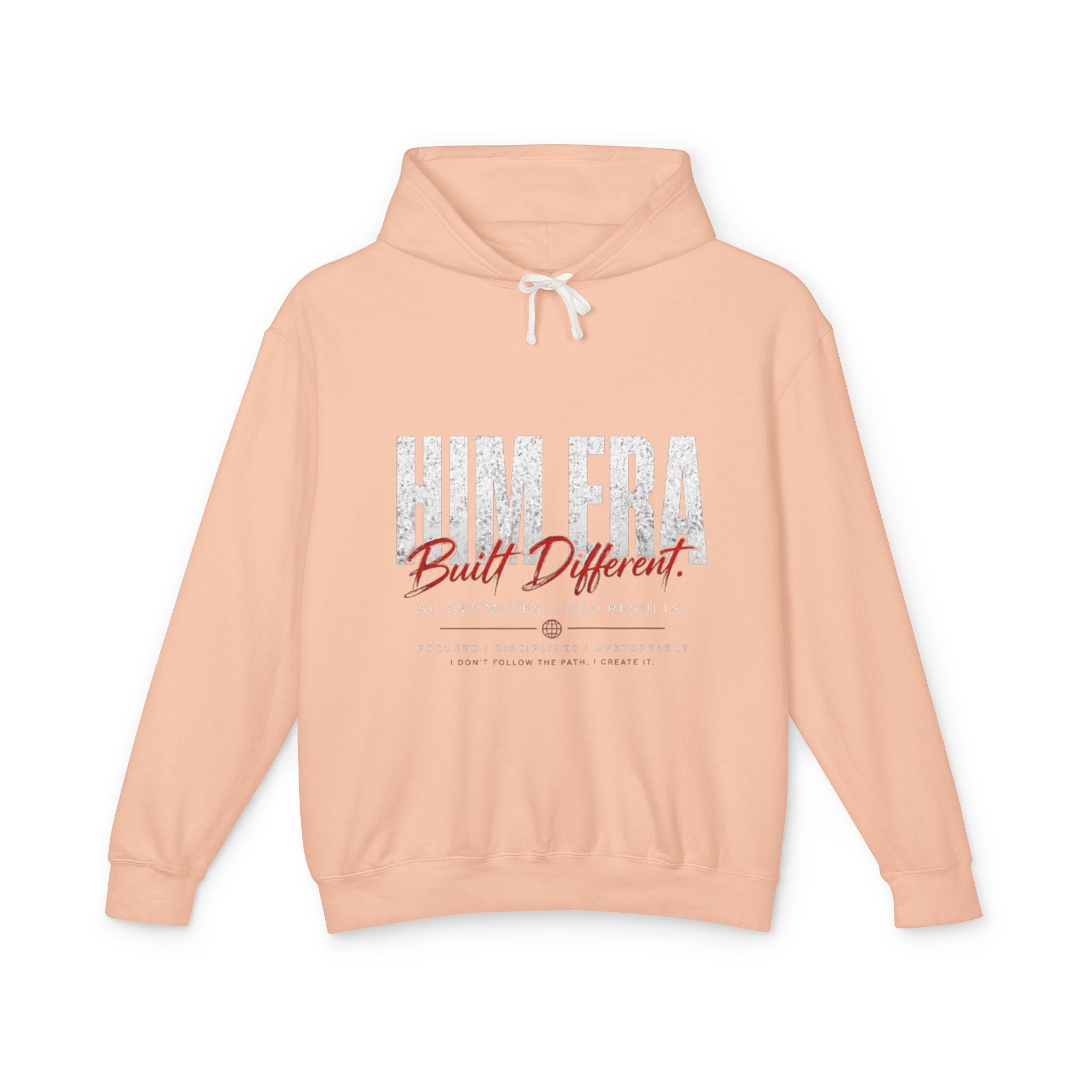 Him Era Hoodie – Built Different Graphic Hoodie, Men’s Streetwear Pullover, Silent Moves Loud Results