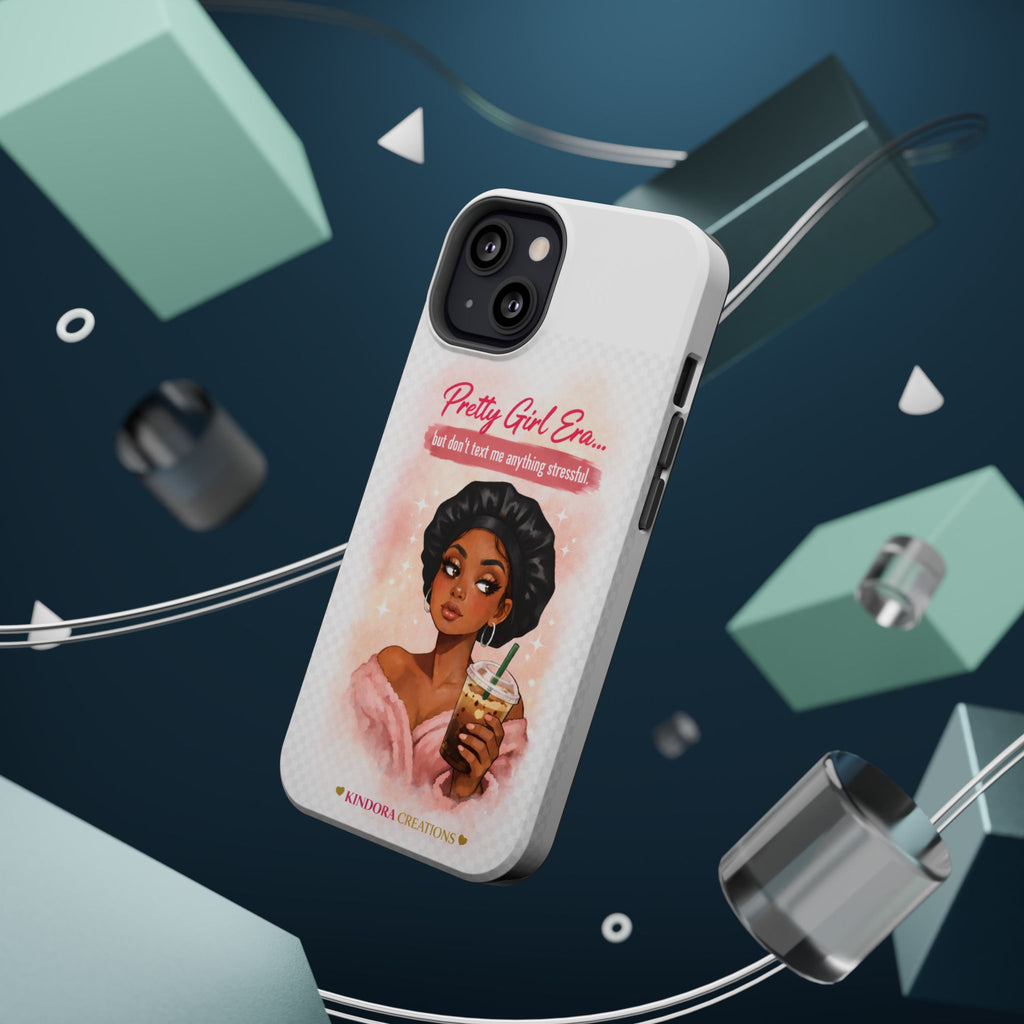 Phone Case — "Pretty Girl Era" Magnetic Impact-Resistant Case (Coffee & Bonnet Design)