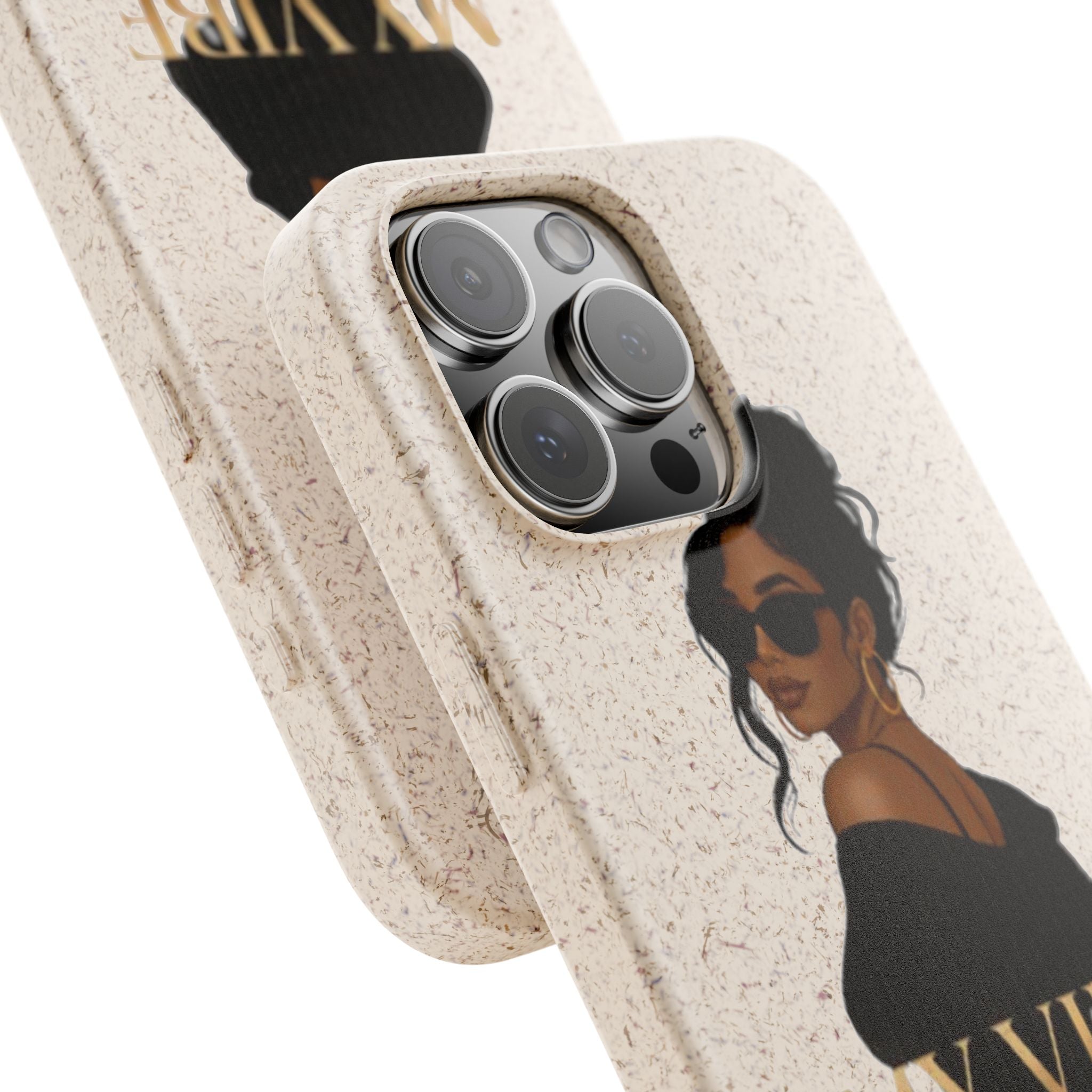 Biodegradable Phone Case — 'My Vibe Speaks Before I Do' Stylish Eco-Friendly Phone Cover