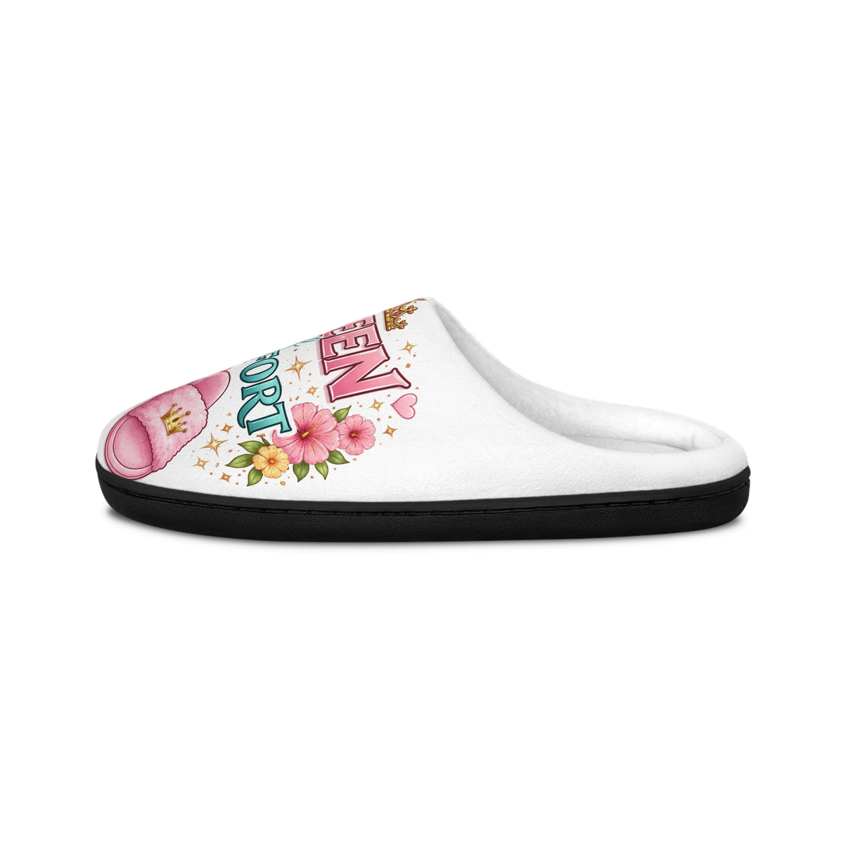 Queen of Comfort Women's Slippers — Cozy Floral Indoor House Shoes