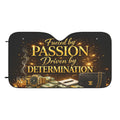 Car Sun Shade – "Fueled by Passion, Driven by Determination" Motivational Windshield Cover