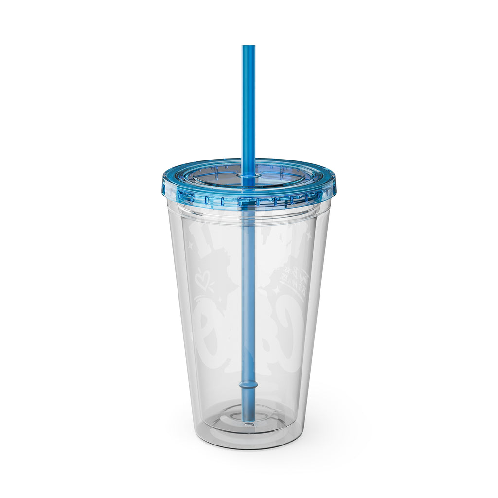 Mini CEO 16oz Tumbler with Straw – Cute Pink Boss Baby Drink Cup