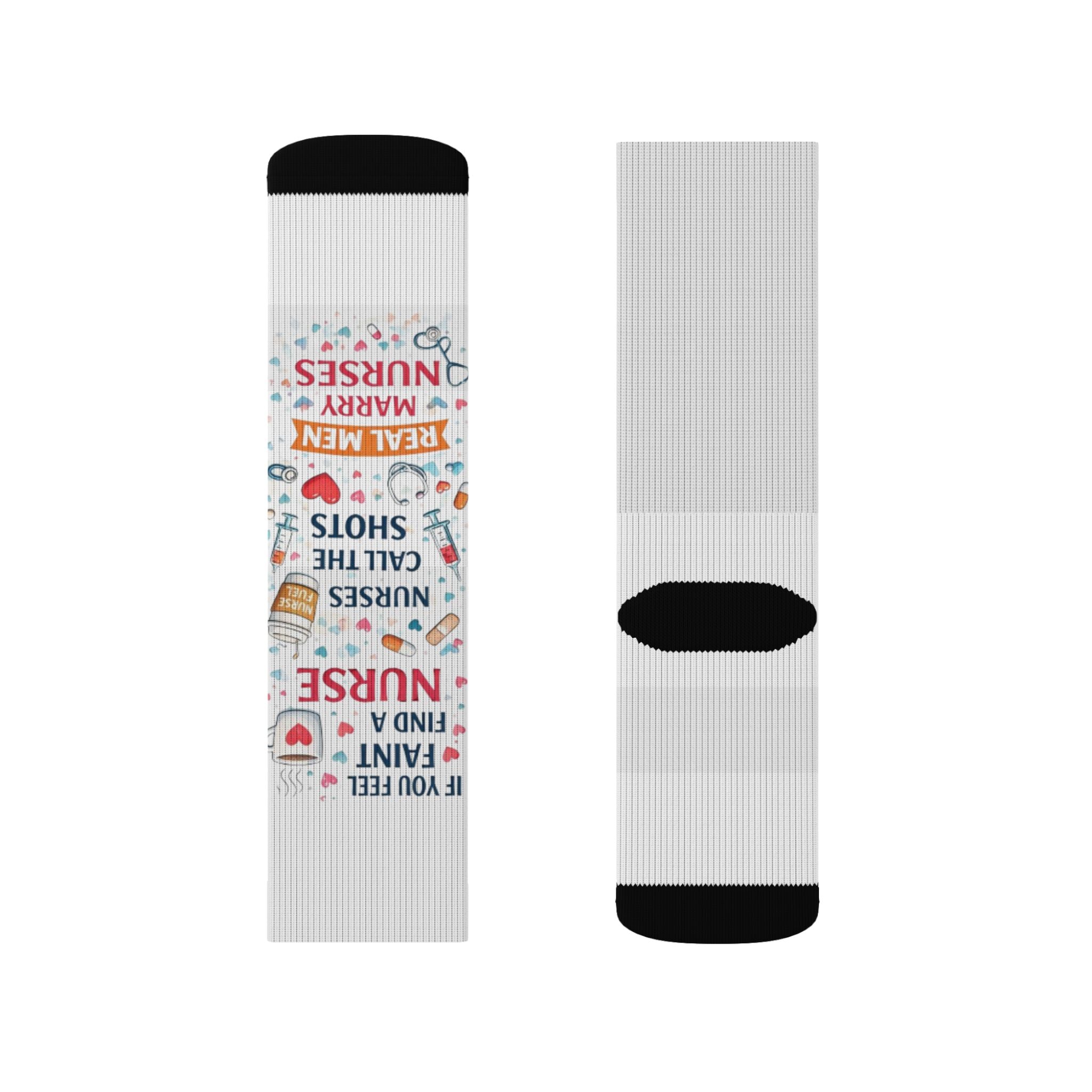 Nurse Appreciation Typography Socks | Sublimation Socks