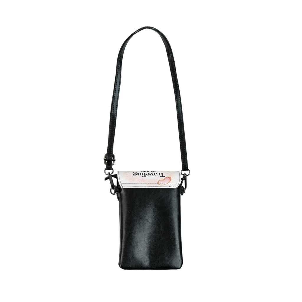 Cell Phone Wallet — "Traveling In My Soft Life Era" Crossbody Phone Pouch