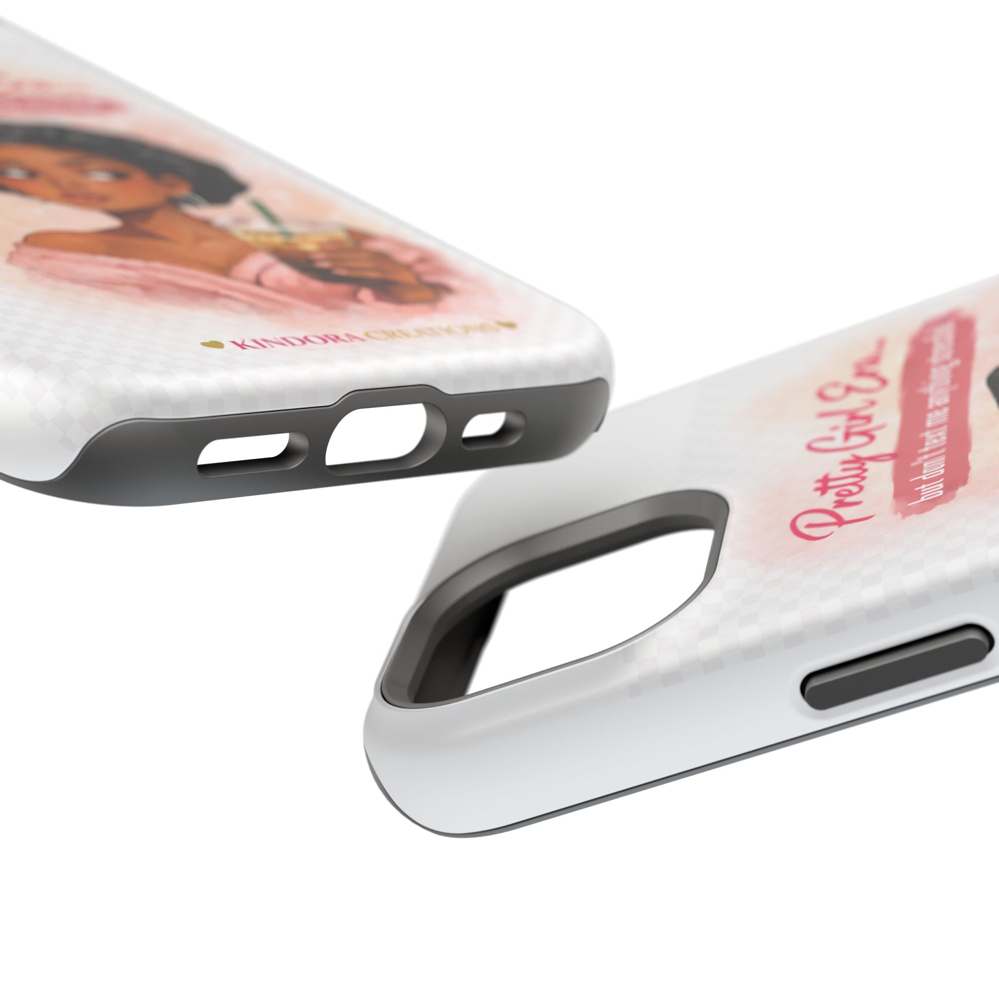 Phone Case — "Pretty Girl Era" Magnetic Impact-Resistant Case (Coffee & Bonnet Design)
